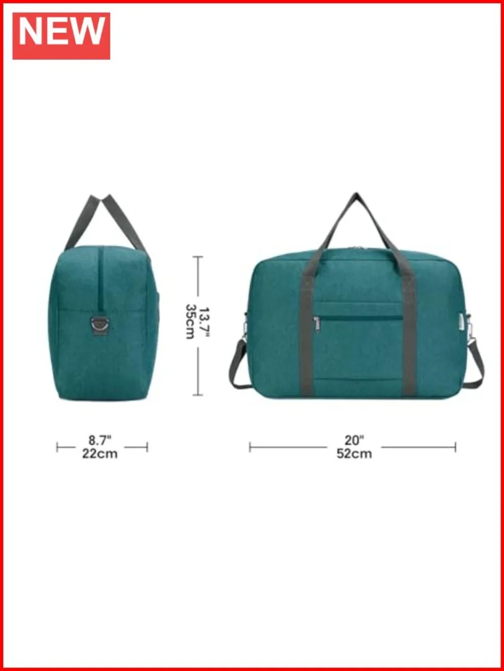 Foldable Carry on Duffel Bag 40L Travel Luggage Packable Duffle for Women Men